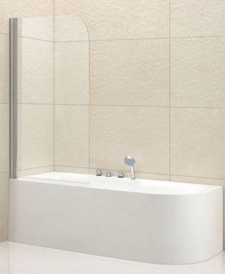 Шторка на ванну 80 ECO-O-V-1-80/140-C-Cr Cezares фото в интернет-магазине Русалия