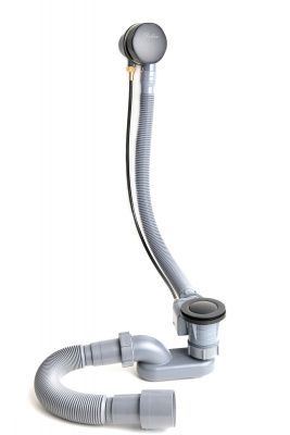 Слив-перелив полу-автоматический для ванны DLR000008 черный Delice фото в интернет-магазине Русалия