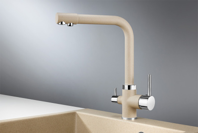 Смеситель для кухни GRANULA (2015, ПЕСОК) фото в интернет-магазине Русалия
