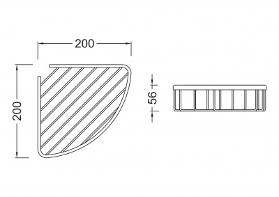 Угловая полка AQUATEK AQ4906CR фото в интернет-магазине Русалия