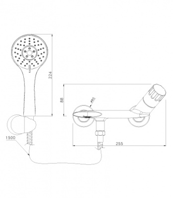 Смеситель для ванны Wing LM5302C Lemark фото в интернет-магазине Русалия