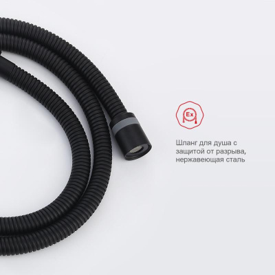 Гигиенический душ с термостатом Raglo R23.56.06, черный фото в интернет-магазине Русалия