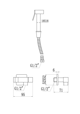 Смеситель для биде Savol (S-FXQ009Q) фото в интернет-магазине Русалия
