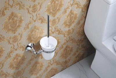 Ершик для унитаза Rose RG1200, хром фото в интернет-магазине Русалия