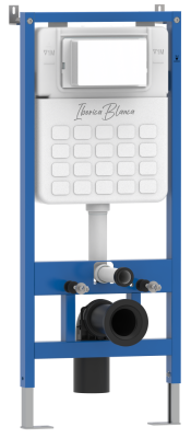 SILENCIO Cистема инсталляции для подвесного унитаза с механическим управлением, IBERICA BLANCA фото в интернет-магазине Русалия