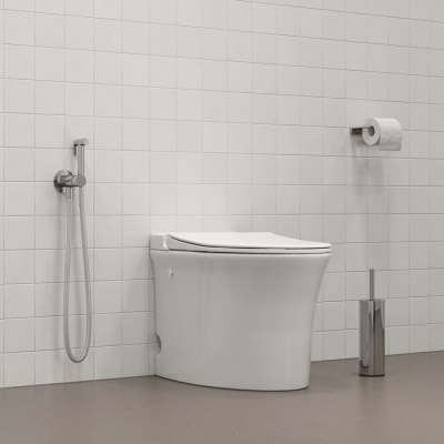 Встраиваемый смеситель с гигиеническим душем, матовый хром, IDDIS, 005BCR0i08 фото в интернет-магазине Русалия