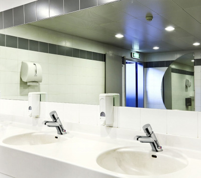 Смеситель нажимной порционный SOLESTOP 7290 Ramon Soler фото в интернет-магазине Русалия