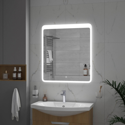 Зеркало с подсветкой Lacio 800x900 ЗЛП756 Continent фото в интернет-магазине Русалия