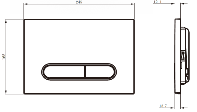 Клавиша для инсталляции CHARUS TM FP.340.11.01 фото в интернет-магазине Русалия