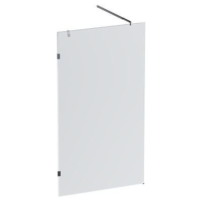 W94UWI-110-F1-MTE X-Joy Душевая перегородка 110x195, стекло прозр. 8 мм + покрытие, фурнитура мат хр Am.Pm фото в интернет-магазине Русалия