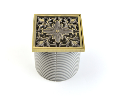 Решетка для душевого трапа Bronze de Luxe 21975, бронза фото в интернет-магазине Русалия