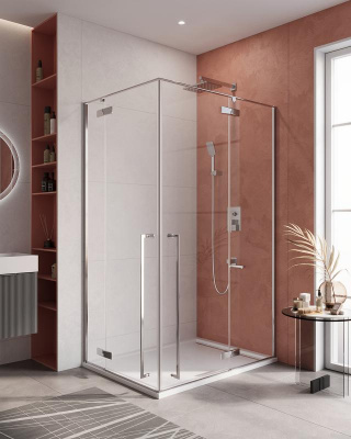 Душевой уголок Cezares LINER-AH-2-120/90-C-Cr-R фото в интернет-магазине Русалия