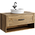 Подвесная тумба 100  Craft дуб балтийский CRF0110DB + умывальник Best Shelf 43 WB.CT/Best/43-C.Shelf/WHT Aqwella фото в интернет-магазине Русалия