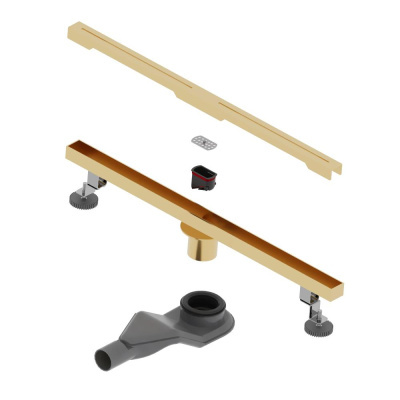 Душевой трап RGW SDR-52Gb 80см, золото BRUSH фото в интернет-магазине Русалия