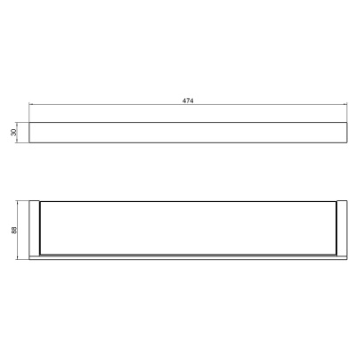 Полка в ванную стеклянная Timo Petruma (15272/03) фото в интернет-магазине Русалия