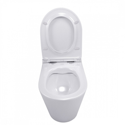 Унитаз подвесной безободковый Soldo SH0201 с сиденьем-микролифт SHRUDERS фото в интернет-магазине Русалия