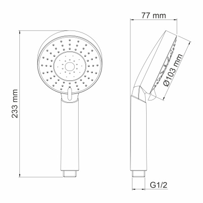 A032 Лейка 5-функциональная Wasserkraft фото в интернет-магазине Русалия