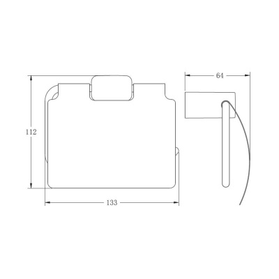 Держатель для туалетной бумаги BELZ B90803, брашированное золото фото в интернет-магазине Русалия