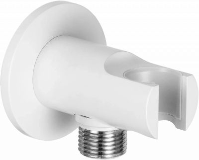 Держатель ручного душа с подключением шланга Remer 337MBO, белый матовый фото в интернет-магазине Русалия