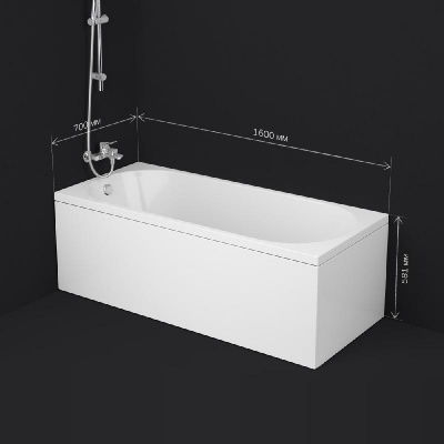 W94A-160-070W-A1 X-Joy Ванна акриловая 160х70 Am.Pm фото в интернет-магазине Русалия