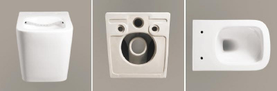 Унитаз MAIELLA Aria PP подвесной безободковый Ceruttispa CT10479 (490x340x360) фото в интернет-магазине Русалия