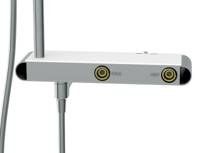 Душевая система с термостатом с изливом для ванны Vivo A64089 Cersanit фото в интернет-магазине Русалия