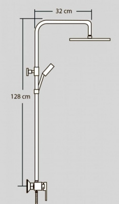 Душевой гарнитур Gritt Cromo VR.GRT-9925.CR Veragio фото в интернет-магазине Русалия
