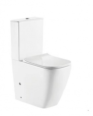 Унитаз CHIKA напольный безободковый высокий Ceruttispa CT8708 (620х385х920) фото в интернет-магазине Русалия