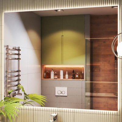 Зеркало Quadro Comfort 120х100 на взмах руки Vigo фото в интернет-магазине Русалия