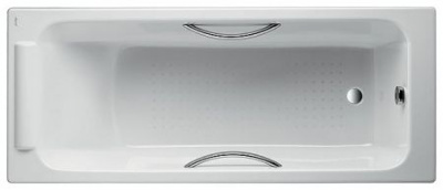 Чугунная ванна JACOB DELAFON PARALLEL E2948 170х70 с отверстиями под ручки фото в интернет-магазине Русалия