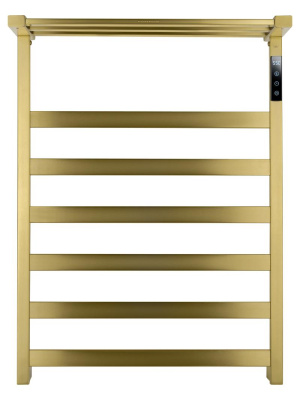 Полотенцесушитель электрический WONZON & WOGHAND FRANKFURT, Брашированное золото (WW-A1026-BG) фото в интернет-магазине Русалия