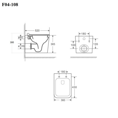 BOND F04-108 Унитаз подвесной безободковый черный с сиденьем с микролифтом фото в интернет-магазине Русалия