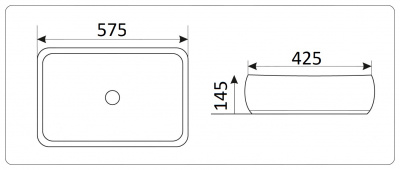 Раковина накладная овальная N 9243 CeramaLux фото в интернет-магазине Русалия