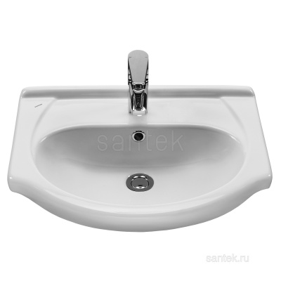 Раковина Santek Линда 55 отверстие под смеситель 1WH110156 фото в интернет-магазине Русалия