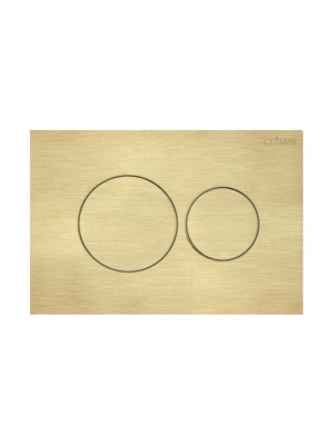 Кнопка смыва CEZARES PN1-BTN-BORO Брашированное золото/сталь фото в интернет-магазине Русалия
