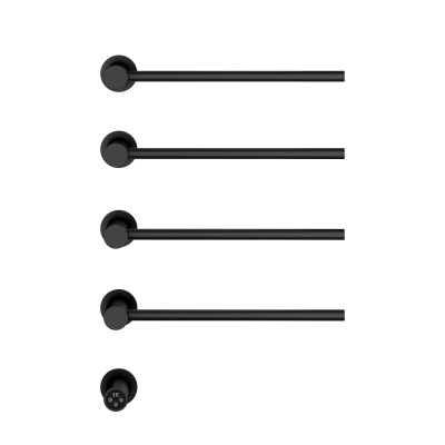 Полотенцесушитель электрический Vincea VTD-2H1MB, черный, таймер фото в интернет-магазине Русалия