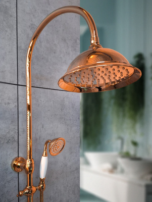 Душевая система с термостатом AltroBagno Beatrice 030403 R Or AltroBagnoBeatrice030403ROr фото в интернет-магазине Русалия