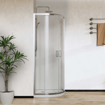 Душевой уголок City VSQ-5CT900CL, 900*900, хром, стекло прозрачное Vincea фото в интернет-магазине Русалия