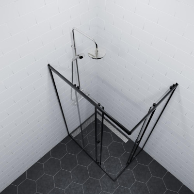 Душевой уголок "Вента-Блэк" 120х90, прямоуг (1 место) Щ0000074411 Triton фото в интернет-магазине Русалия