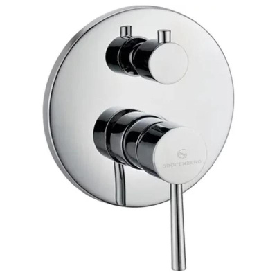 Душевая система встраиваемая (без излива) Grocenberg GB5099CR-4, хром фото в интернет-магазине Русалия