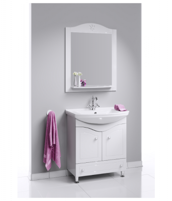 Зеркало 85 Franchesca белый FR0208 Aqwella фото в интернет-магазине Русалия