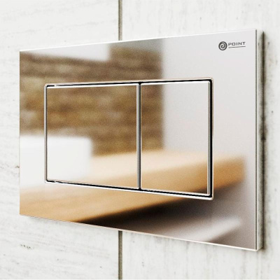 Клавиша смыва Ника PN44081C хром Point фото в интернет-магазине Русалия