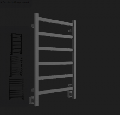 Полотенцесушитель ДВИН J plaza 80/50 ВодянойК8 квадрат Графит 4657812410815 фото в интернет-магазине Русалия