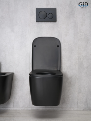 Унитаз подвесной Gid Tr2140Bm 62255Y черный матовый 51x35x37.5 фото в интернет-магазине Русалия