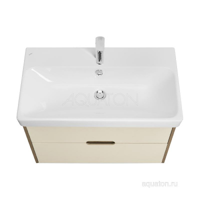Тумба под раковину AQUATON Оливия 80 бежевый, дуб велл 1A283101OLVG0 фото в интернет-магазине Русалия