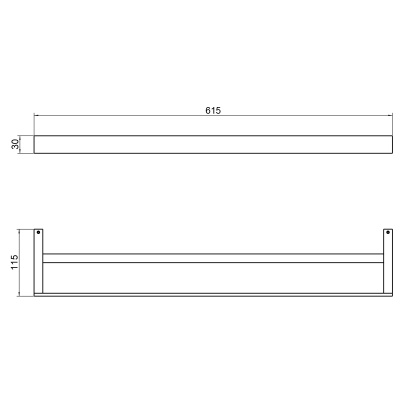 Полотенцедержатель двойной Timo Petruma (15256/17) фото в интернет-магазине Русалия