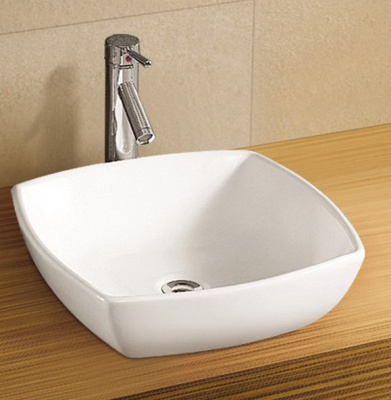 Раковина накладная квадратная 43*43 AZ2076S Azario фото в интернет-магазине Русалия