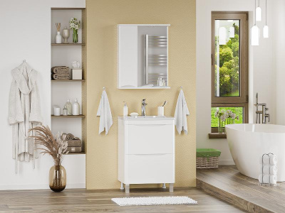 Зеркальный шкаф Атлантик 60 левый П-Атл-4060-010Л Misty фото в интернет-магазине Русалия