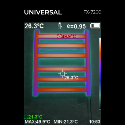 Полотенцесушитель электрический Fixsen UNIVERSAL 600х500 FX-7200W, белый FX-7200W фото в интернет-магазине Русалия