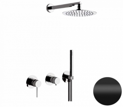 Душевая система Remer X Style X96S02NO, черный матовый фото в интернет-магазине Русалия